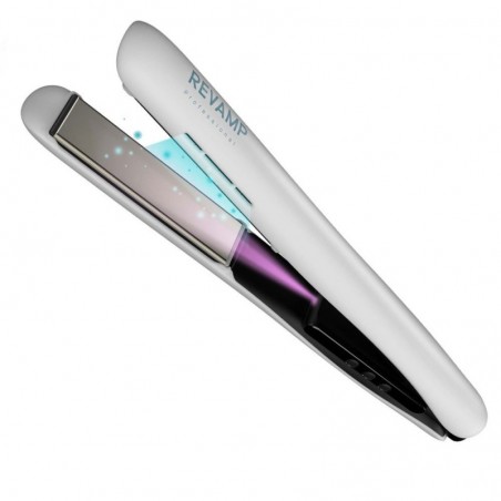 REVAMP ST-1850 Ceramic Hair Straightener with Ionic Technology | White