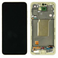 Samsung Service Pack Original LCD Display + Frame Galaxy A55 5G 2024 A556 YELLOW / LEMONÂ ASSEMBLED