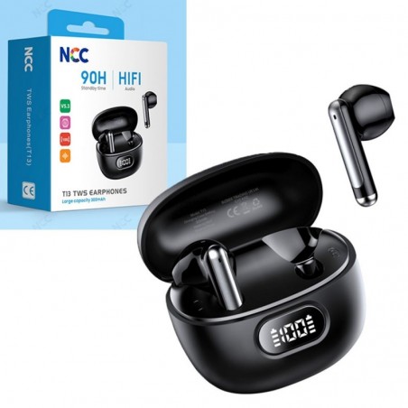 Immagine prodotto NCC Auricolare Bluetooth T13 Cuffie TWS Smart Display Audio HIFI | Nero