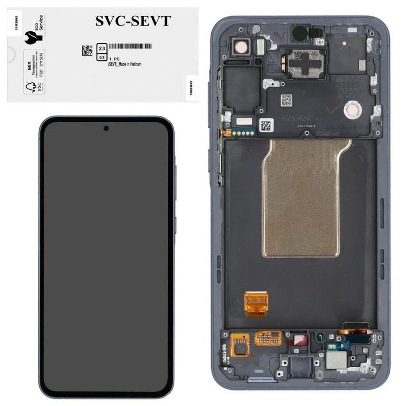 Samsung Service Pack Original LCD Display + Frame Galaxy A55 5G 2024 A556 | Black