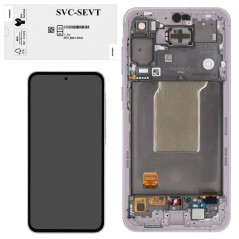 Acquista Samsung SERVICE PACK Display LCD ORIGINALE + Frame Galaxy A55 5G 2024 A556 | LAVENDER / LILAC&nbsp;ASSEMBLED su Smartness