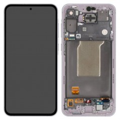 Samsung Service Pack Original LCD Display + Frame Galaxy A55 5G 2024 A556 | LAVENDER / LILACÂ ASSEMBLED