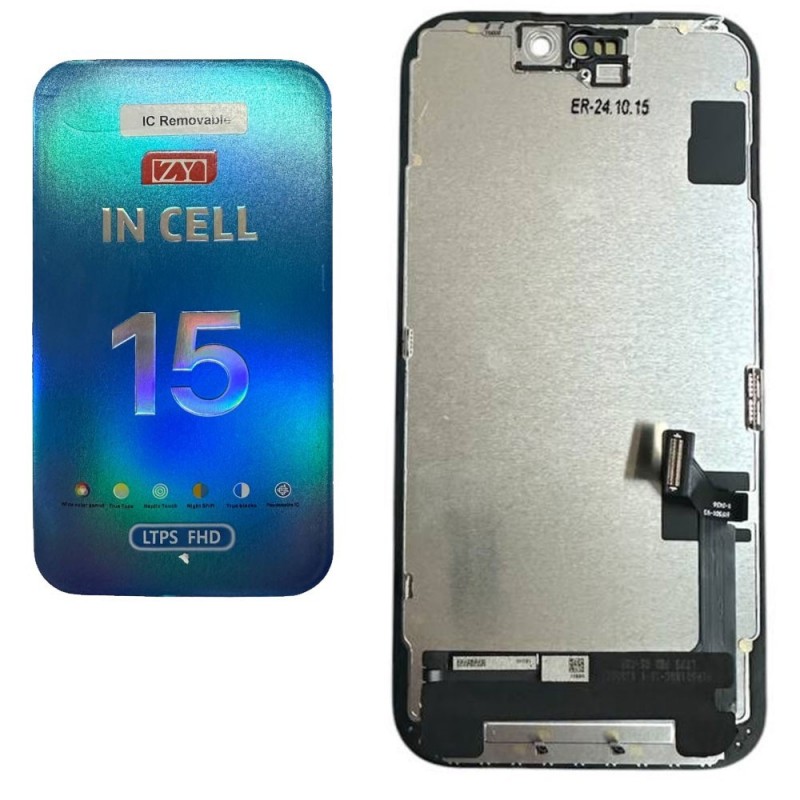 ZY INCELL FHD LTPS LCD Display (1080P) For Apple iPhone 15 | INTERCHANGEABLE IC