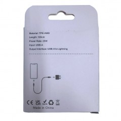 Acquista NCC Cavo di Ricarica da USB-A a Lightning 20W in PVC Ultra Resistente D117AL | 1 Metro Bianco su Smartness