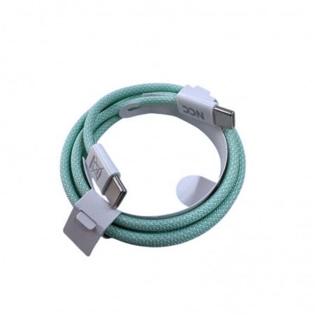 NCC 60W Colorful USB-C to USB-C Charging Cable D118CC | 1 Meter Green