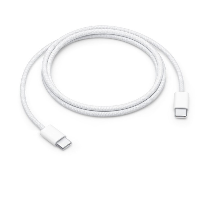 NCC Cavo di Ricarica da USB-C a USB-C 60W Woven in Tessuto D117CC | 2 Metri Bianco