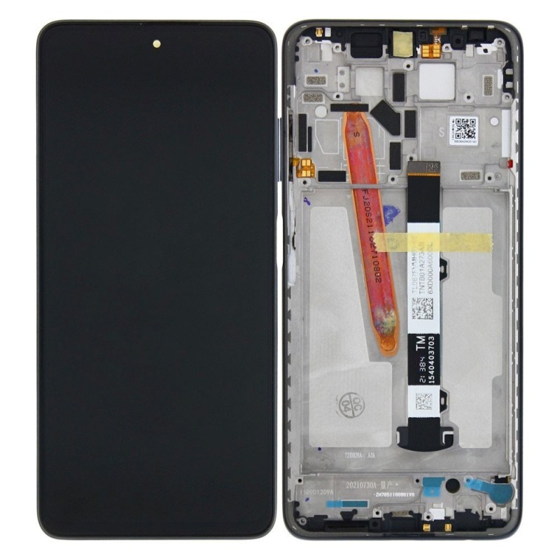 Xiaomi Service Pack Original LCD Display + Frame For Poco X3 Pro 2021 | Black Tarnish