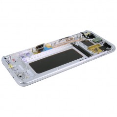 Acquista Samsung SERVICE PACK Display LCD ORIGINALE + Frame Per Galaxy G955 S8+ Plus 2017 | Silver in vendita