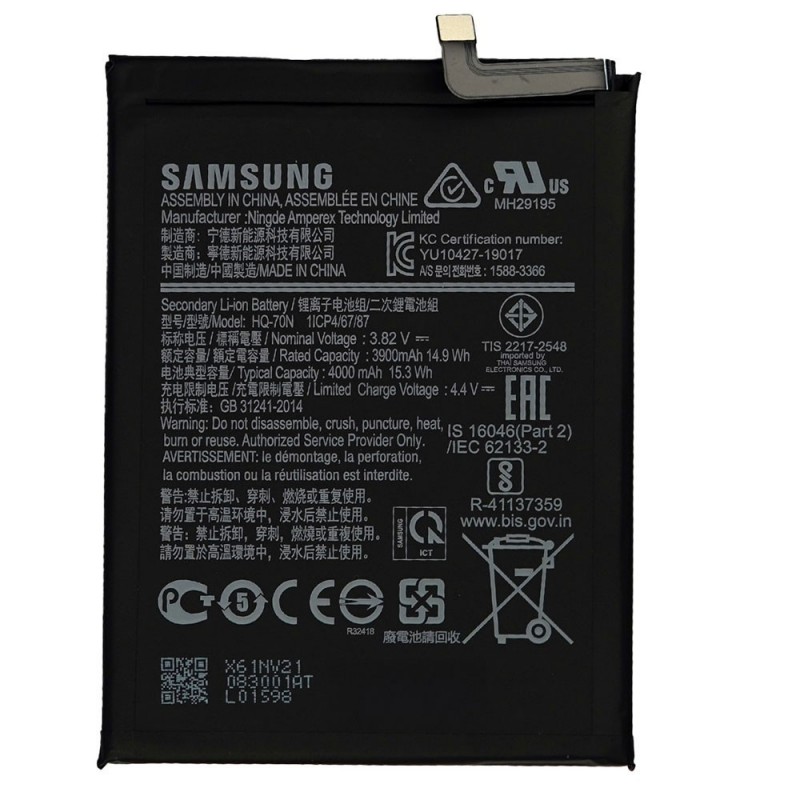 Samsung Original HQ-70N Battery Service Pack for Galaxy A11 SM-A115F