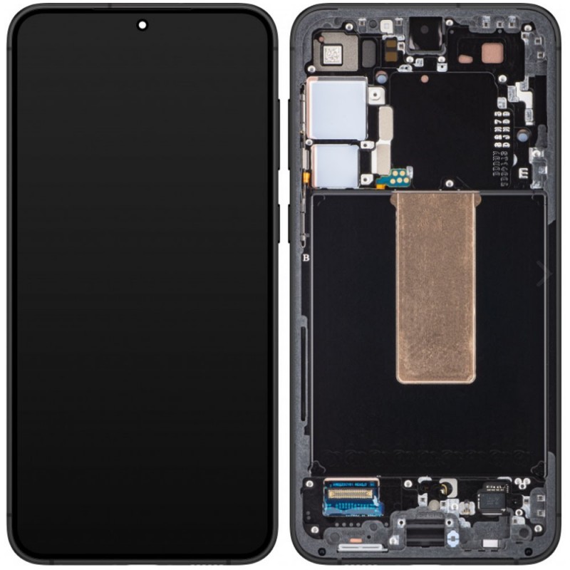 Samsung SERVICE PACK Display LCD ORIGINALE + Frame Per Galaxy S23 Plus 5G S916 | Graphite / Gray