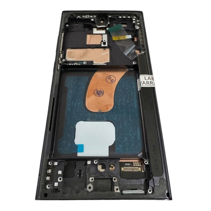 Display LCD SOFT OLED (FULL SIZE) + Frame Per Samsung Galaxy S23 Ultra SM-S918 Nero