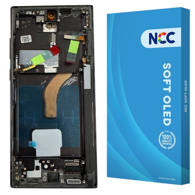 NCC SOFT OLED LCD Display + Frame For Samsung Galaxy S22 Ultra S908B Black NCC SOFT OLED LCD Display + Frame For Samsung Galaxy S22 Ultra S908B Black