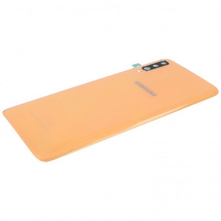 Samsung Back Cover Originale Service Pack con Camera Frame per Galaxy A70 SM-A705 | Coral