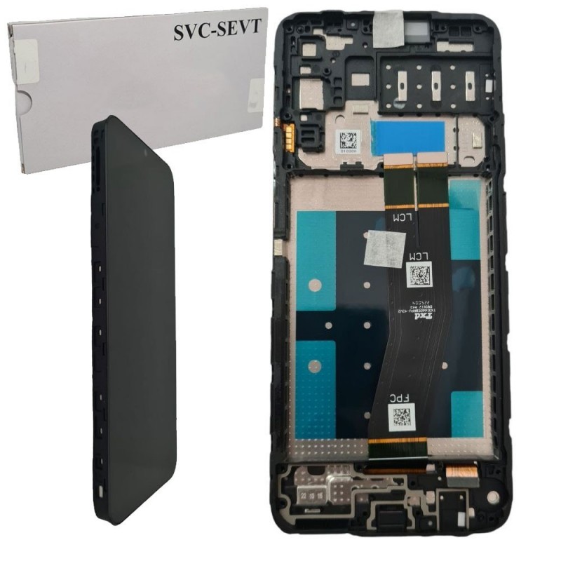 Samsung Service Pack Original LCD Display + Frame For Galaxy A14 A145 | FOR EU | FLAT BLACK TXD LCM / FLAT BROWN TXD LCM