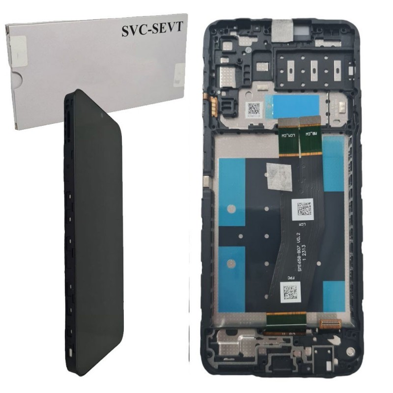 Samsung Service Pack Original LCD Display + Frame For Galaxy A14 A145 | FOR EU | FLAT BLACK TXD LCM / FLAT BROWN TXD LCM