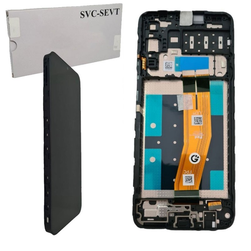 Samsung Service Pack Original LCD Display + Frame For Galaxy A14 A145 | FOR EU | FLAT BLACK TXD LCM / FLAT BROWN TXD LCM