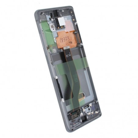 Samsung Service Pack Original LCD Display + Frame For Galaxy S20+ PLUS G985/G986 No Cam | Grey