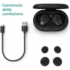 Discover Philips Auricolari Bluetooth Cuffie True wireless In Ear TAT1209BK | Nero details