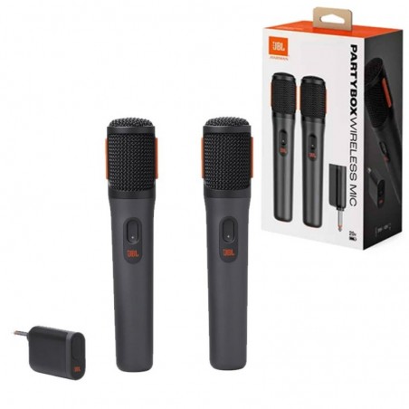 Foto di JBL 2 Microfoni Wireless per PartyBox Voce Chiara Suono Nitido Bluetooth - JBL