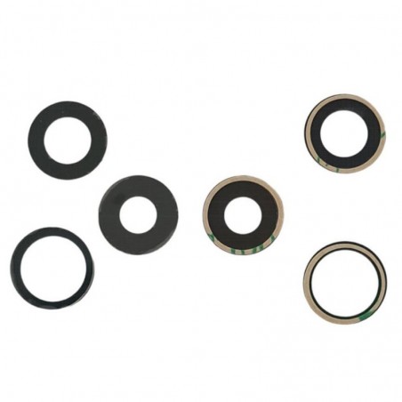 Foto di Vetro Per Fotocamera Posteriore SLIM completo di Biadesivo 3M per Apple iPhone 15 Pro Max - PRC