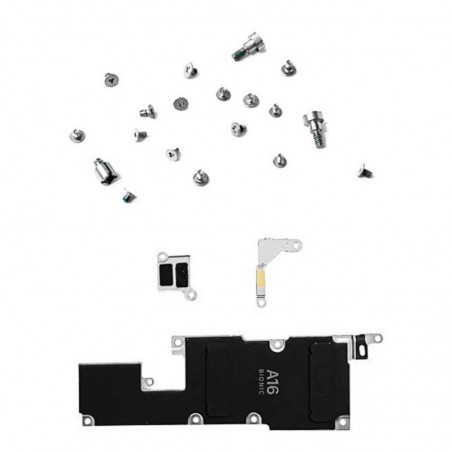 Foto di Kit Completo Viti e Supporto per Apple iPhone 14 PRO MAX FULL SET Bracket + Screws - PRC