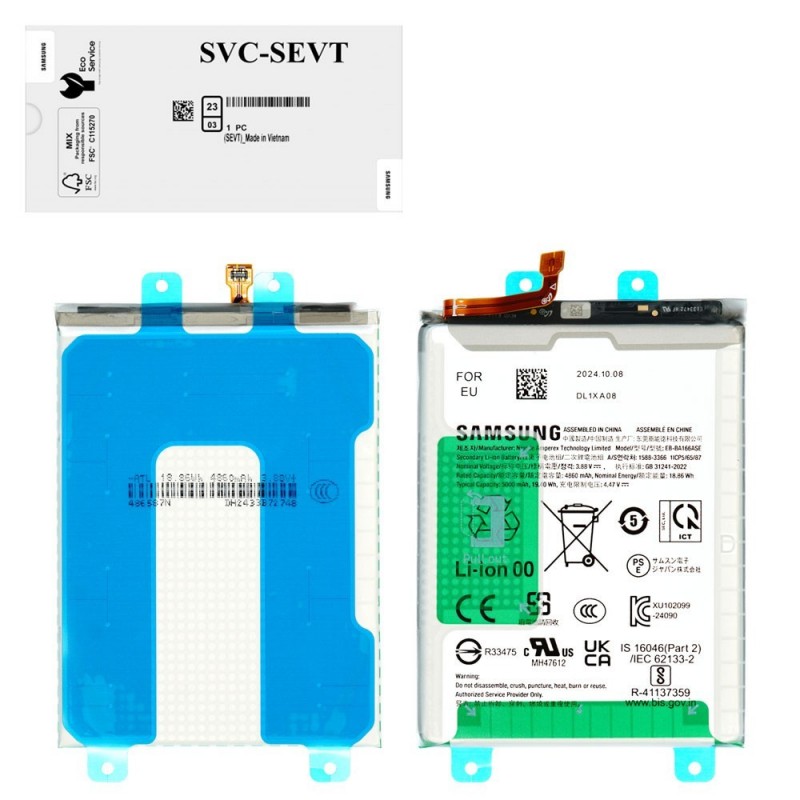 Samsung Service Pack Battery EB-BA166ASE Original for Galaxy A16 A165F / A166B