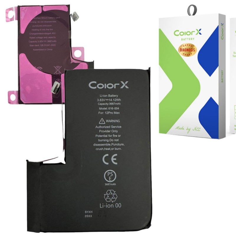 ColorX Batteria Diagnosis IC Originale per Apple iPhone 12 Pro Max 3687 mAh