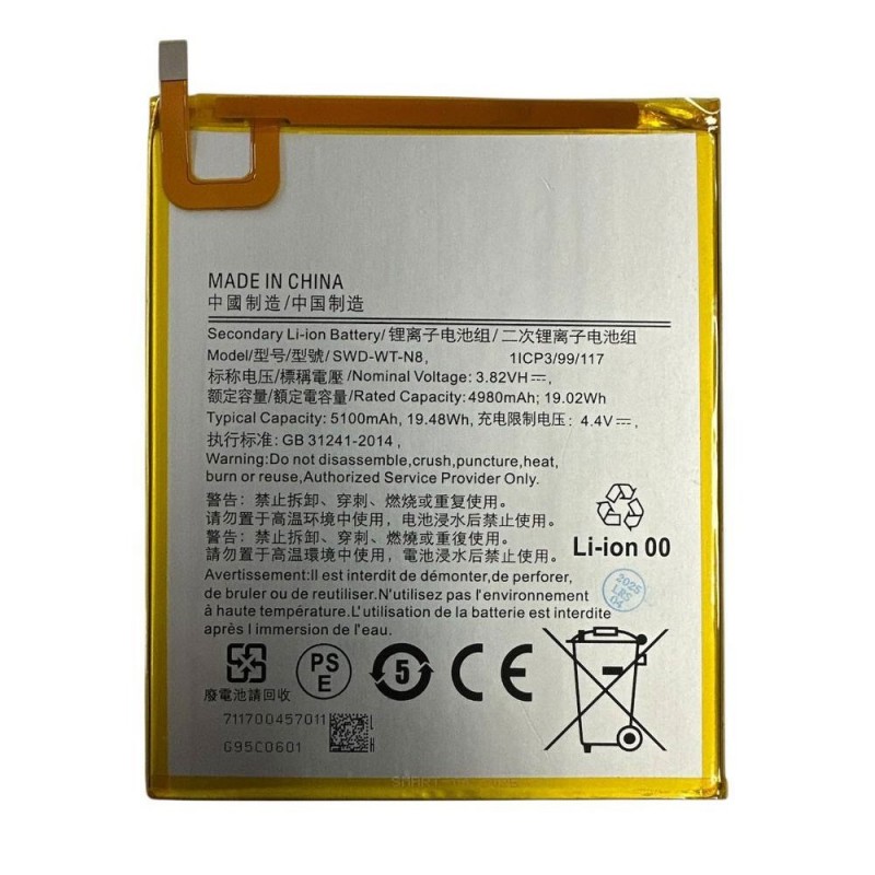 Batteria Compatibile per Samsung Galaxy Tab A 8.0 (2019) T290 / T295 | SCUD-WT-N8