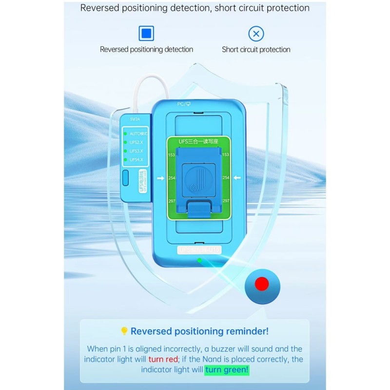 JCID Programmatore UFS U15 Per Nand Android JCID Programmatore UFS U15 Per Nand Android