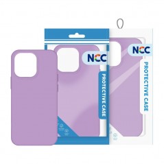 NCC NCC CA001 Silica Gel Protective Case For Apple iPhone 15 Pro (Color Boxed) Pale Purple for sale