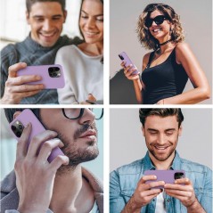 Product image NCC CA001 Silica Gel Protective Case For Apple iPhone 15 Pro (Color Boxed) Pale Purple