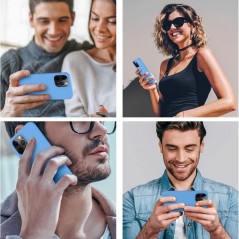 Discover NCC CA001 Custodia Protettiva in Silicone Per Apple iPhone 16 (Color Boxed) Blue details