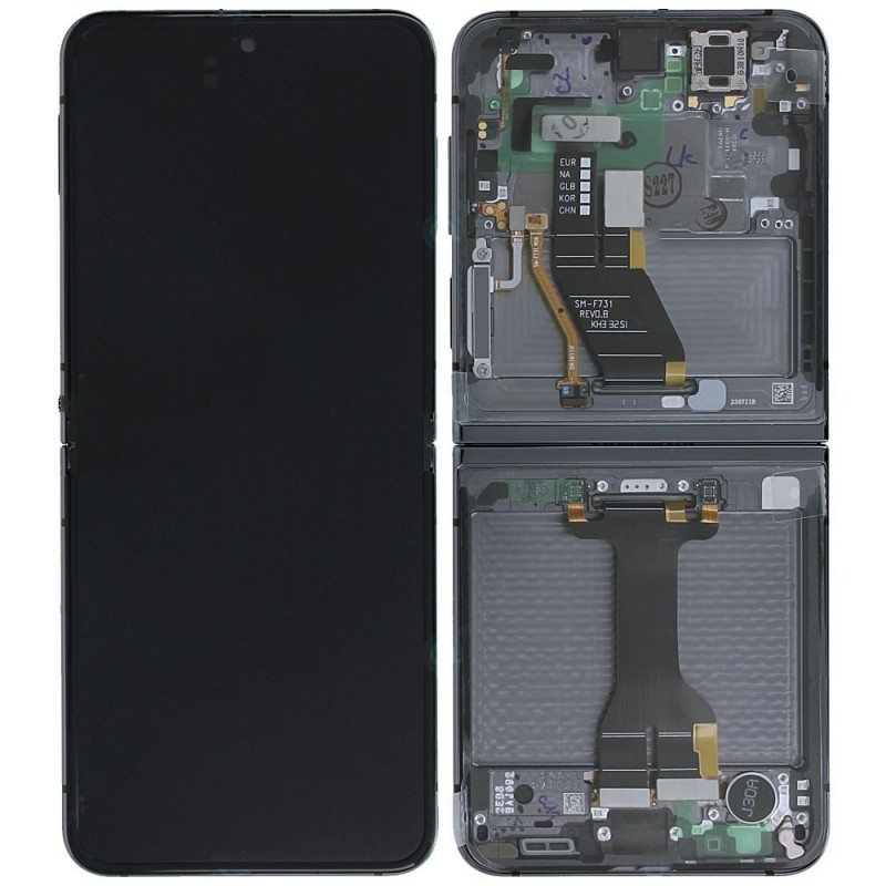 Samsung Service Pack Original LCD Display + Frame Galaxy Z Flip 5 5G 2023 F731 Graphite INNER