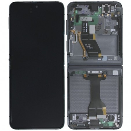 Samsung SERVICE PACK Display LCD ORIGINALE + Frame Galaxy Z Flip 5 5G 2023 F731 Graphite INNER