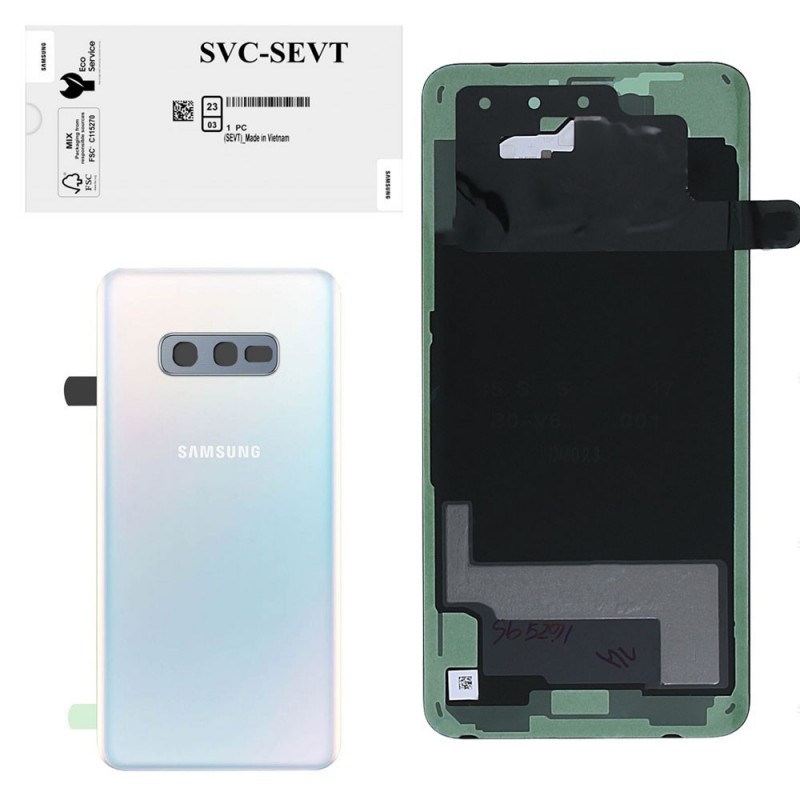 Samsung Back Cover Originale Service Pack per Galaxy S10E G970 | Prism White