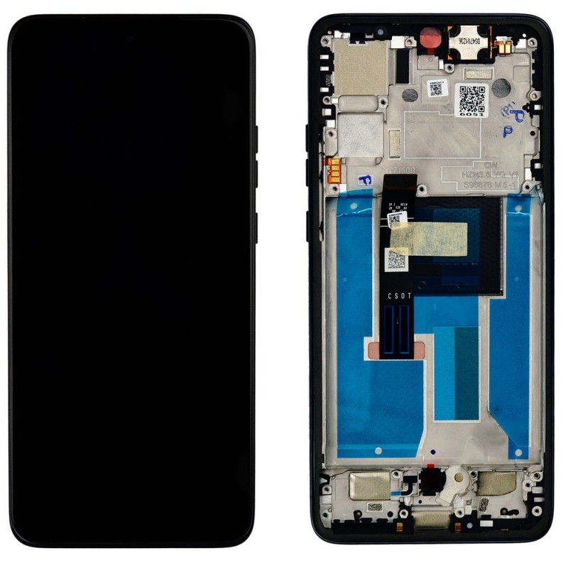  Motorola Service Pack Original LCD Display + Frame for Edge 50 Neo | Grisaille Gray