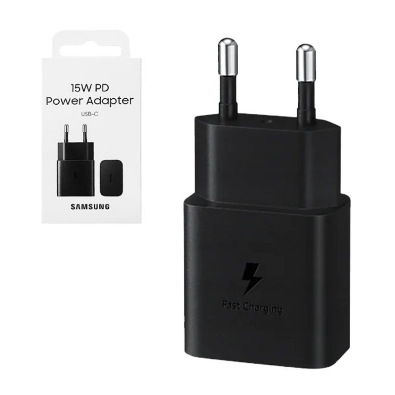 Samsung USB-C Fast Charging Charger 15W EP-T1510NBEGEU | Black