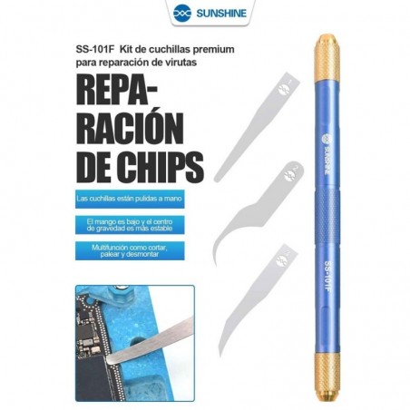 SUNSHINE SS-101F Set di Lame Avanzate per la Riparazione di Matrici a Punti e Rimozione Colla