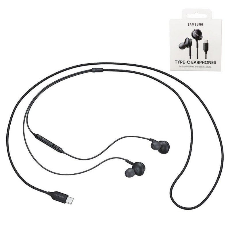  Samsung Auricolare USB-C AKG Cuffie EO-IC100B in Blister | Nero