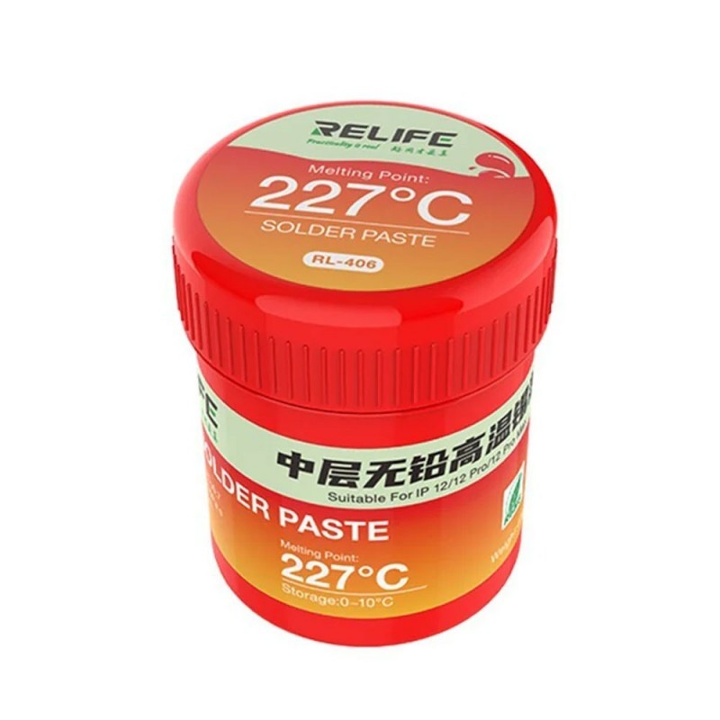 RELIFE RL-406 Lead-Free High Temperature Solder Paste 227°C
