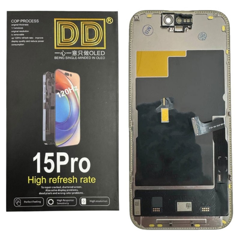 Display LCD DD SOFT OLED 120Hz COP per Apple iPhone 15 Pro | IC INTERCAMBIABILE