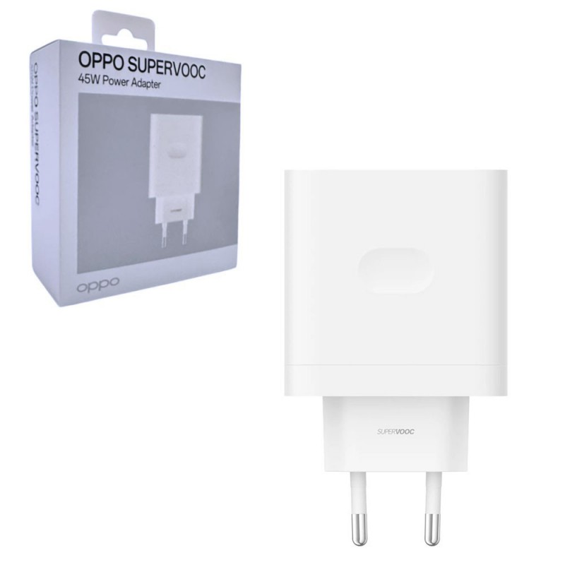 Oppo Supervooc 45W Charger with USB-A Port in Blister Pack
