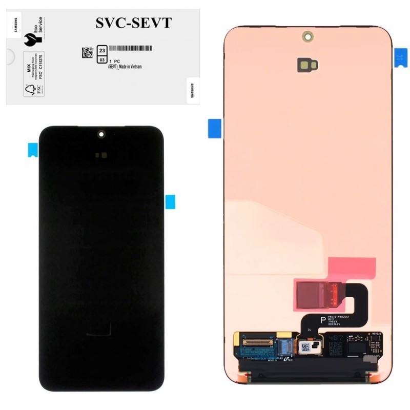 Samsung SERVICE PACK Display LCD ORIGINALE NO FRAME Per Galaxy S25 S931B 