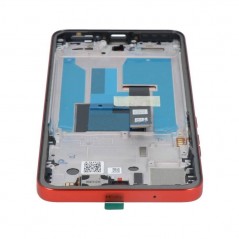 Motorola Service Pack Original LCD Display + Frame Moto Edge 50 Neo | Poinciana Red