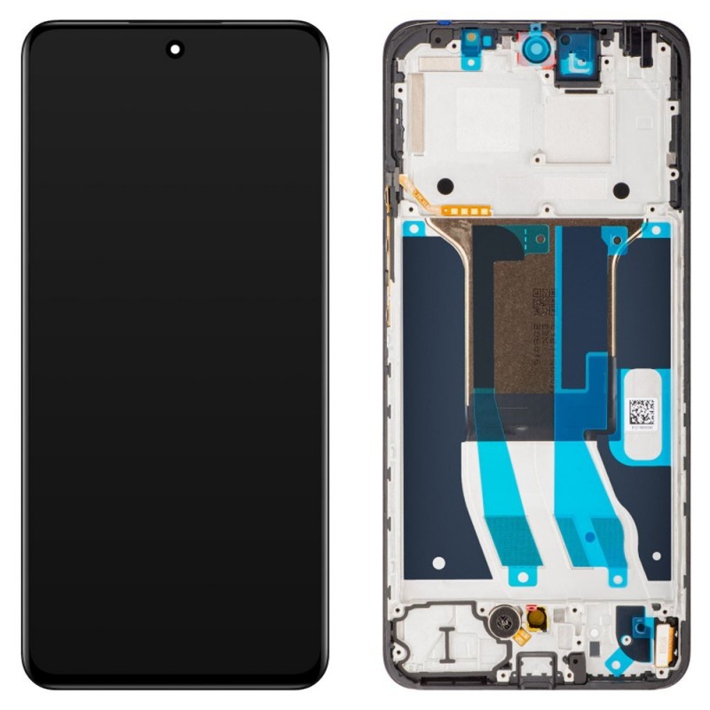 Realme SERVICE PACK Display LCD ORIGINALE + Frame Per Realme 12+ Plus RMX3867 | Nero