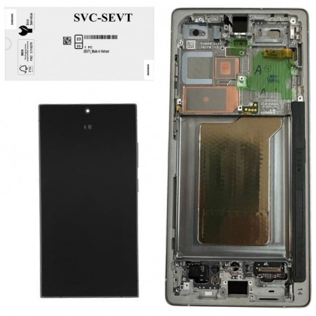 Product image Samsung SERVICE PACK Display LCD ORIGINALE + Frame Per Galaxy S25 Ultra 5G 2024 S938 SILVER BLUE / WHITE