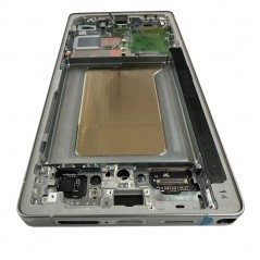 Samsung Service Pack Original LCD Display + Frame For Galaxy S25 Ultra 5G 2024 S938 SILVER BLUE / WHITE