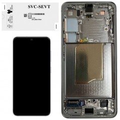 Photo of Samsung SERVICE PACK Display LCD ORIGINALE + Frame Per Galaxy S25 5G S931 SILVER SHADOW / LIGHT GRAY - Samsung
