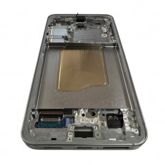 Samsung Service Pack Original LCD Display + Frame For Galaxy S25 5G S931 SILVER SHADOW / LIGHT GRAY