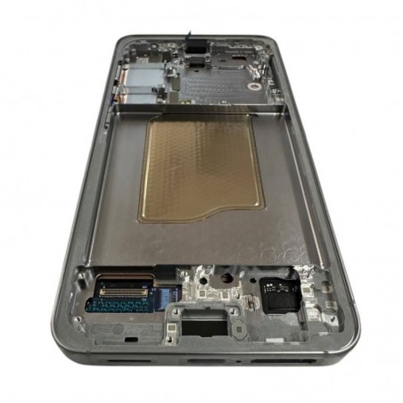 Samsung SERVICE PACK Display LCD ORIGINALE + Frame Per Galaxy S25 5G S931 SILVER SHADOW / LIGHT GRAY 